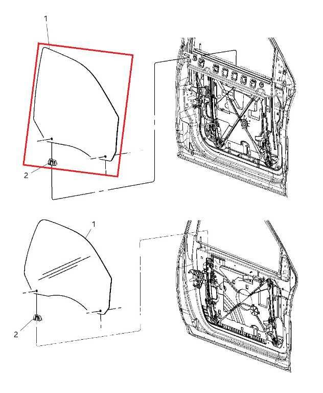 2014-2024 RAM 1500 Classic Express Front Right Door Window Glass 55112390AB1