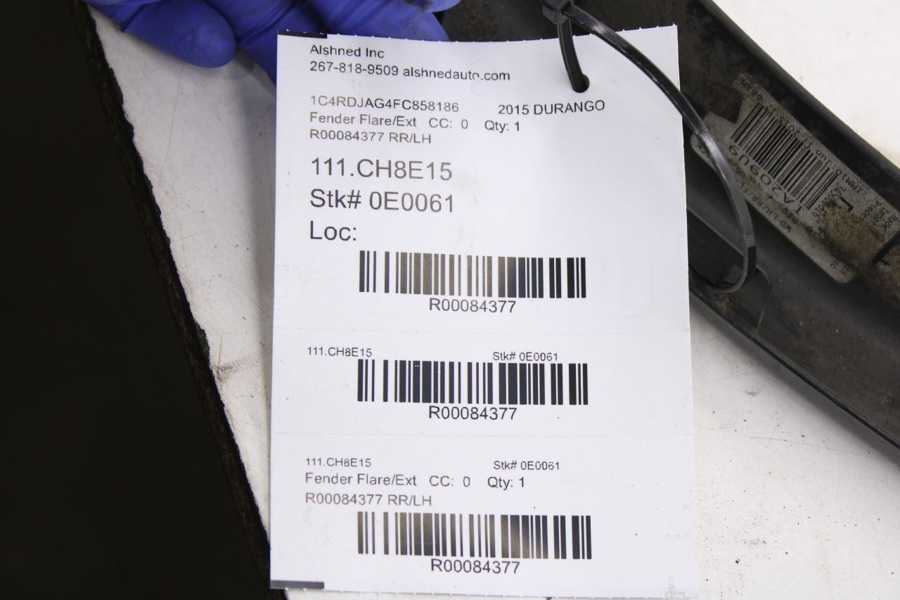 2011-2026 Dodge Durango SXT Rear Left Fender Wheel Opening Molding 1RK19TZZAE14