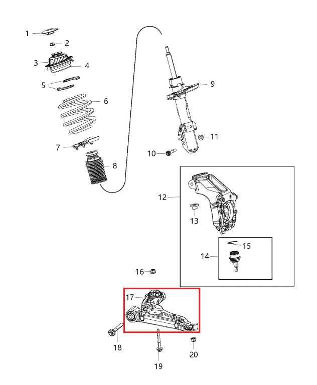 2019 Jeep Cherokee Latitude FR Suspension Left Side Lower Control Arm 68285991AE - Alshned Auto Parts