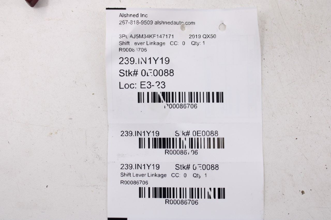 19-20 Infiniti QX50 ESSENTIAL 2.0L AWD Transmission Gear Shifter Actuator Motor - Alshned Auto Parts