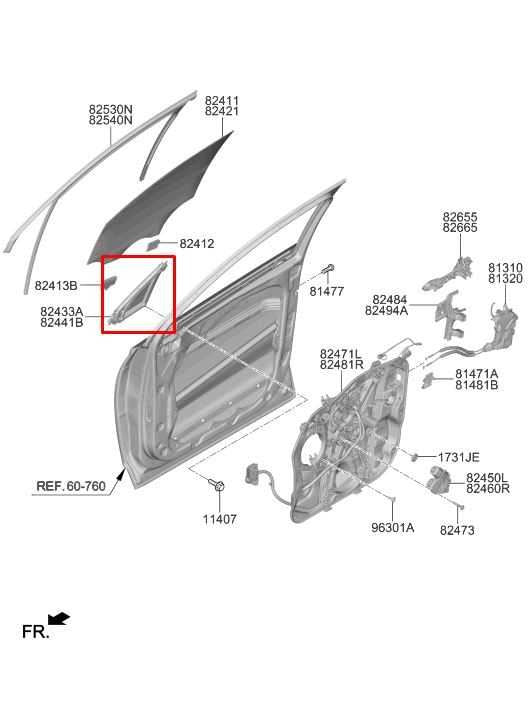 19-23 Hyundai Santa Fe SEL Front Right Side Door Quarter Vent Window Fixed Glass - Alshned Auto Parts