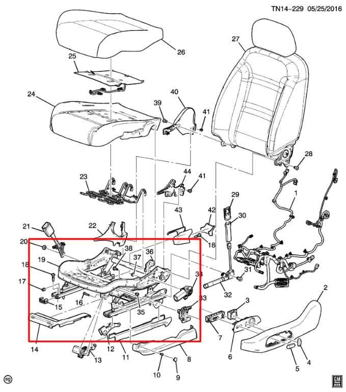 2017-23 GMC Acadia SLT-1 Front Left Side Seat Lower Track Frame w/ Motors *ReaD* - Alshned Auto Parts