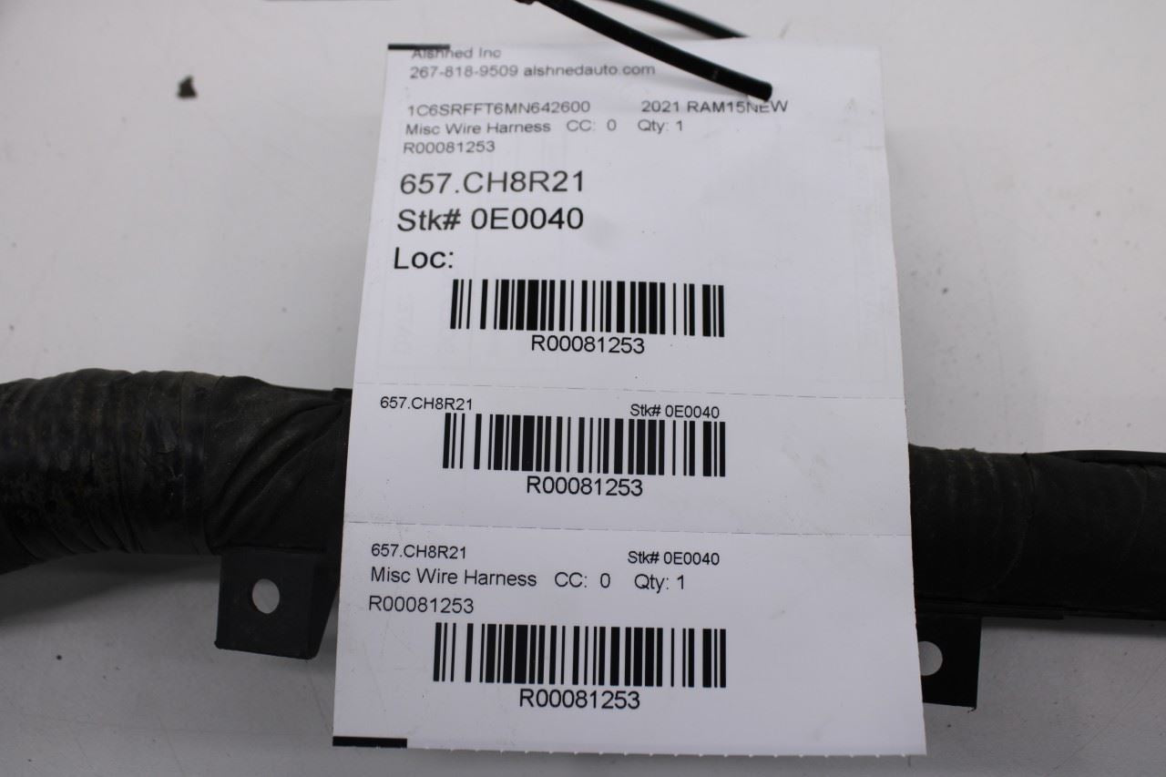 2021 Ram 1500 Big Horn Crew Cab Left Side Frame Chassis Wire Harness 68474851AC - Alshned Auto Parts