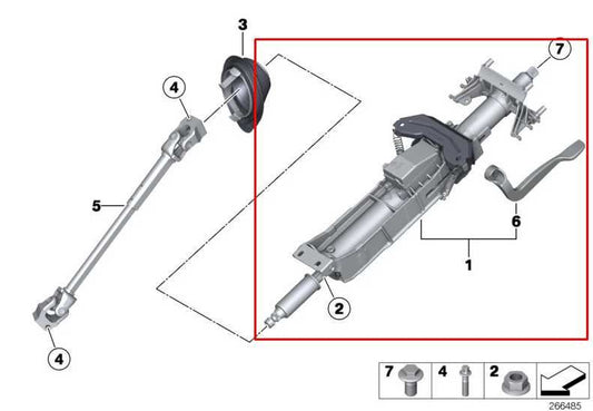 2017-2020 BMW 430i xDrive 2.0L AWD Steering Column Assembly 32-30-6-858-559 OEM - Alshned Auto Parts