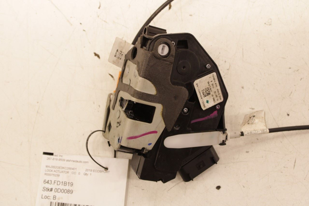 2018-2022 Ford Ecosport SE Rear Left Door Lock Latch Actuator GN15-A264A27-DA - Alshned Auto Parts