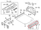 2019-26 Volkswagen Jetta SE Rear Trunk Loading Sill Scuff Plate 17A-863-459-82V1