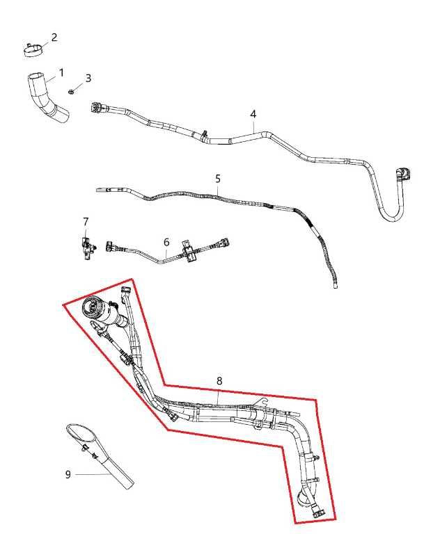17-24 Chrysler Pacifica Limited 3.6L Fuel Filler Neck Hose Tube Pipe 68299075AD - Alshned Auto Parts