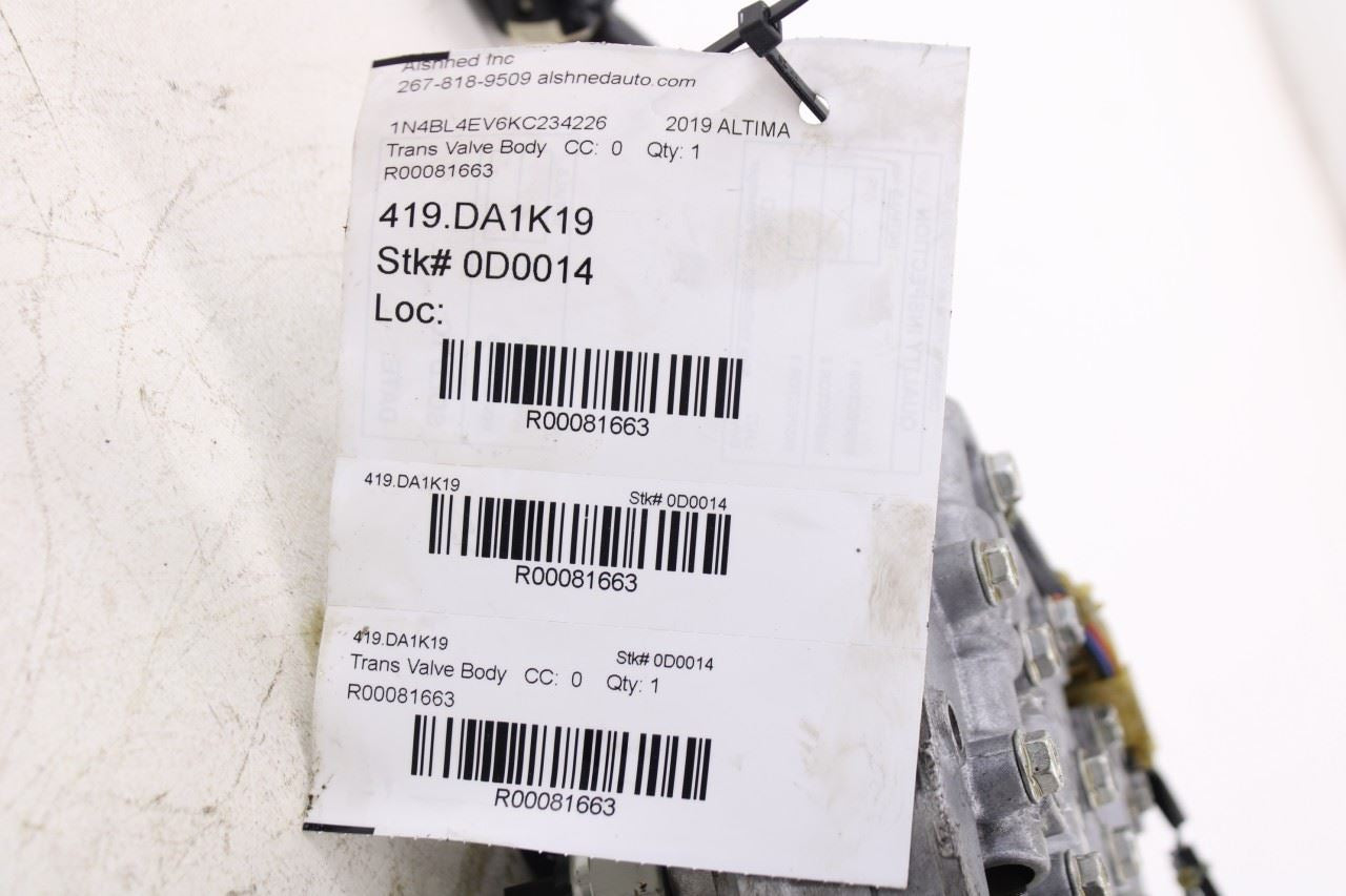 2019-2024 Nissan Altima SL 2.5L FWD CVT Auto Transmission Valve Body w/ Oil Pan11