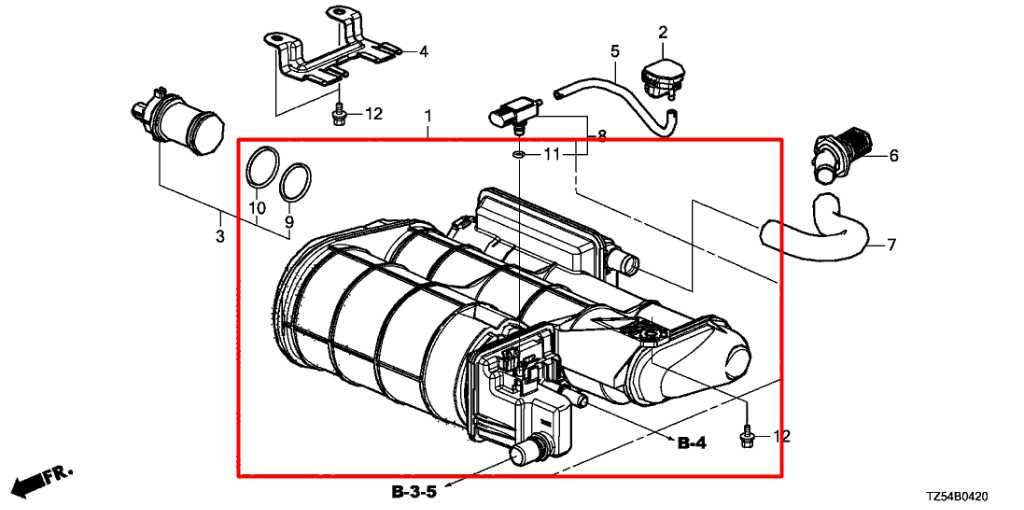 2014-20 Acura MDX 3.5L Fuel Vapor Evaporator Emission Canister 17011-TZ5-A01 OEM - Alshned Auto Parts