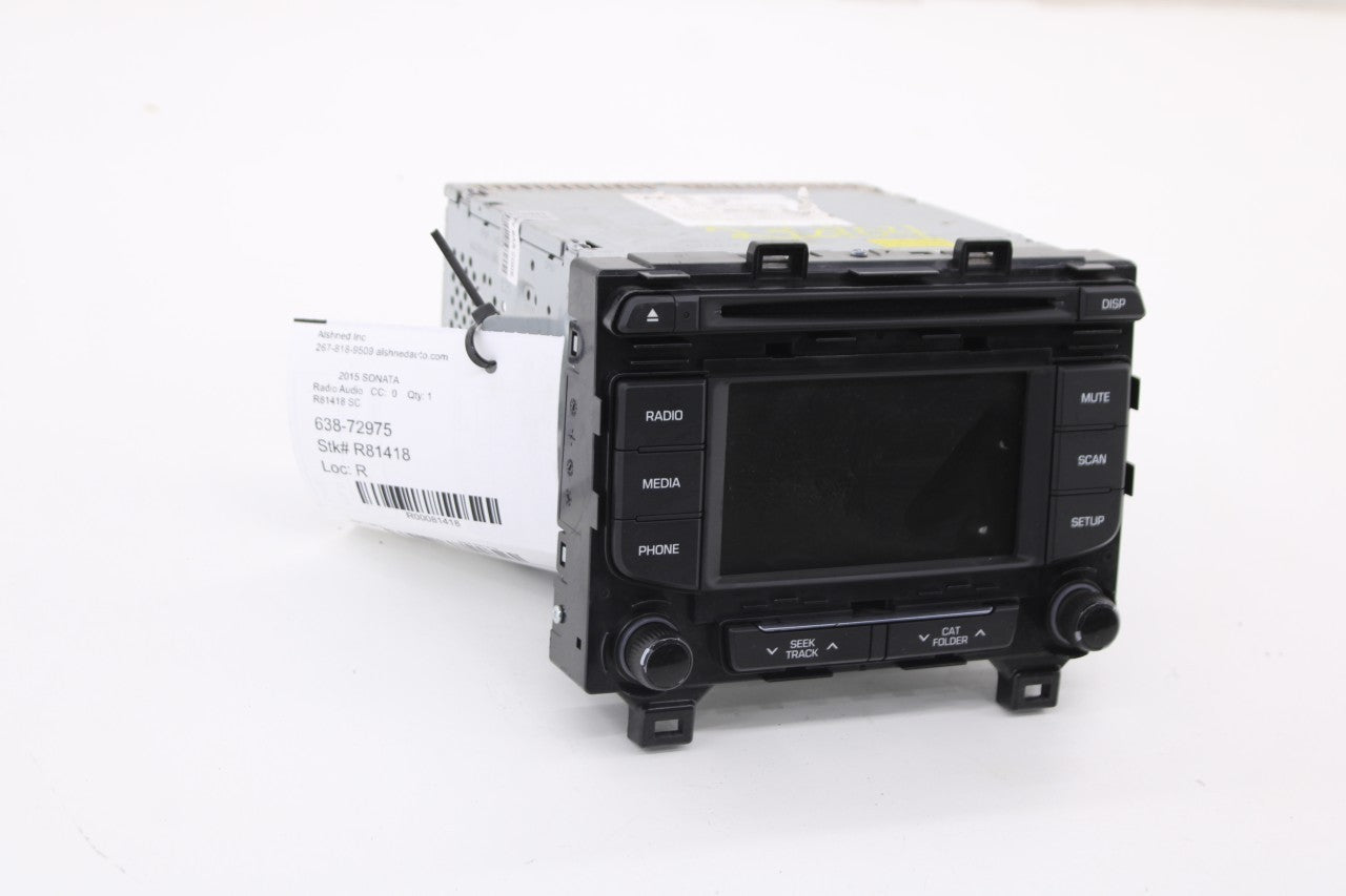 2015-17 Hyundai Sonata CD Player Radio Faceplate Control w Receiver and Display4