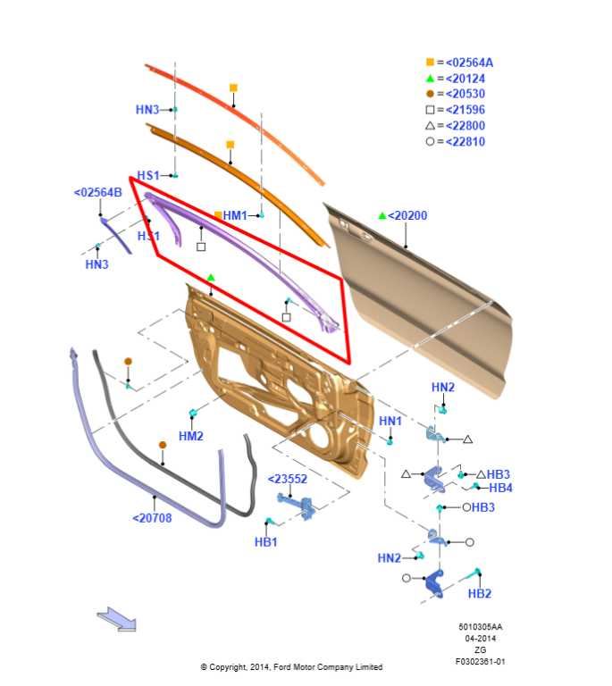 15-23 Ford Mustang GT Left Side Upper Door Glass Run Channel Weather-strip Seal - Alshned Auto Parts