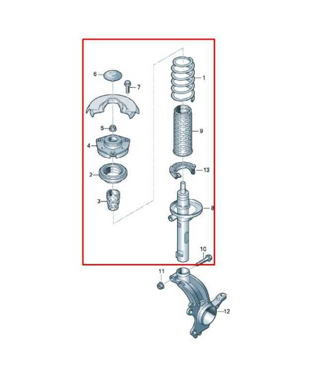 2019-2026 Volkswagen Jetta SE 1.5L FWD Front Right Side Shock Strut Absorber1