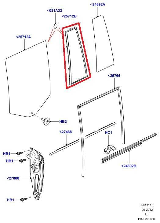 2010-2012 Land Rover Range Rover HSE Rear Left Door Window Fixed Glass CVB000151 - Alshned Auto Parts