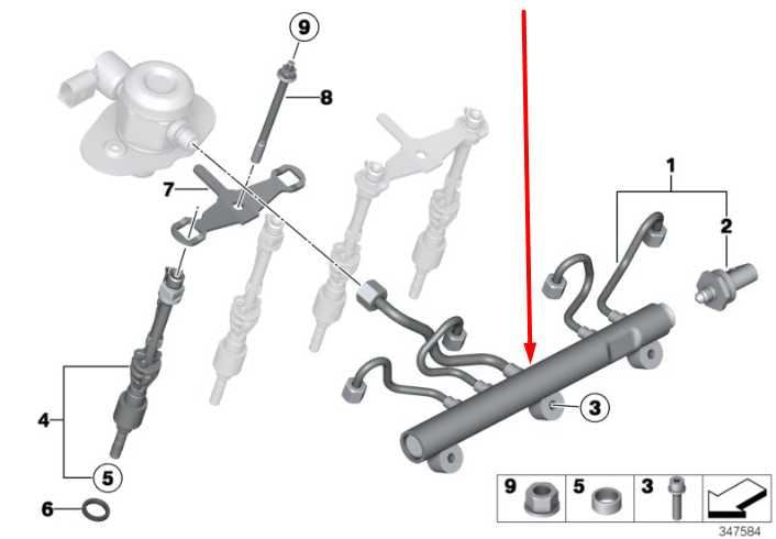 13-15 BMW 750i xDrive 4.4L Twin Turbo LH Side High Pressure Fuel Injection Rail - Alshned Auto Parts