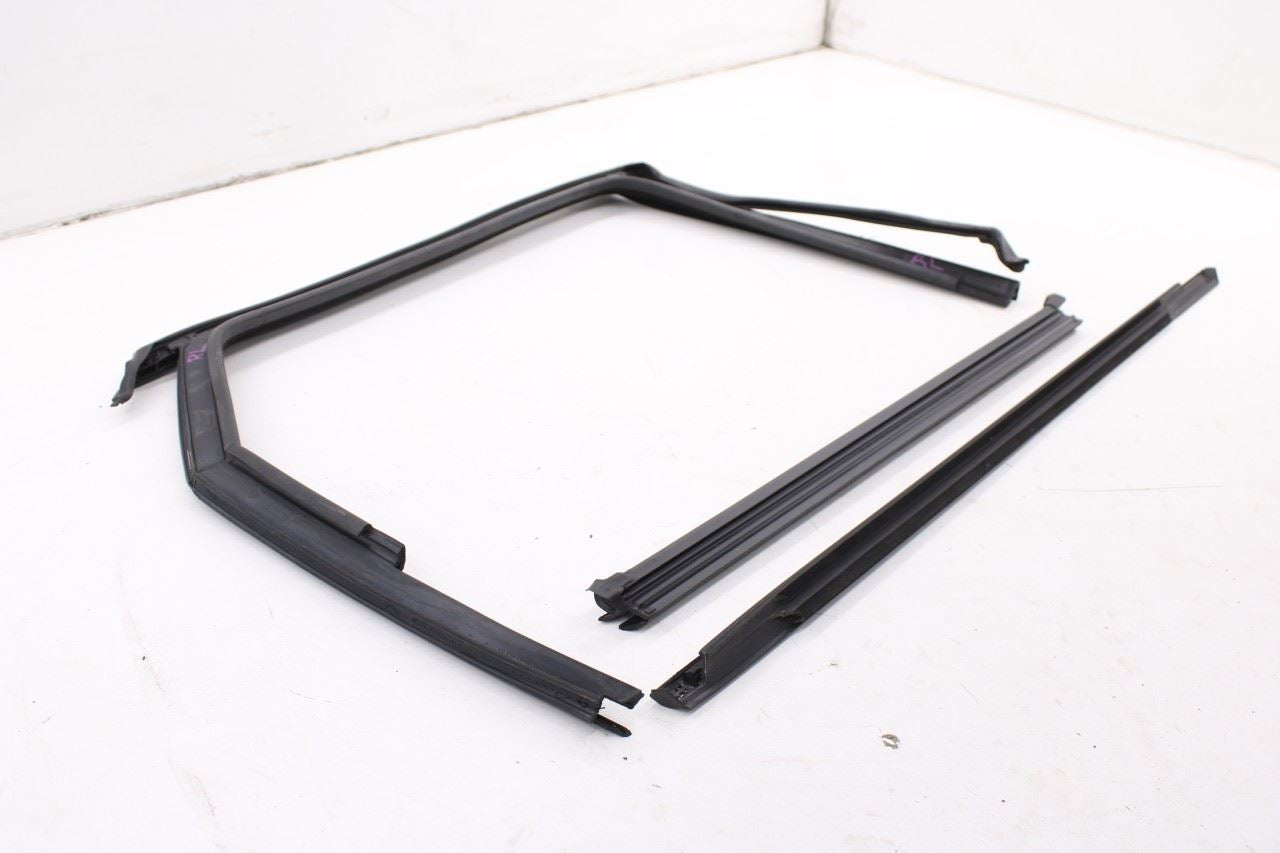 2019-26 Volkswagen Jetta SE Rear Left Door Run Channel w/ Belt Weatherstrip Set - Alshned Auto Parts