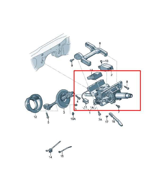 2012-2015 Audi A7 Premium 3.0L AWD Steering Column Assembly 4G0-419-506-AF OEM - Alshned Auto Parts