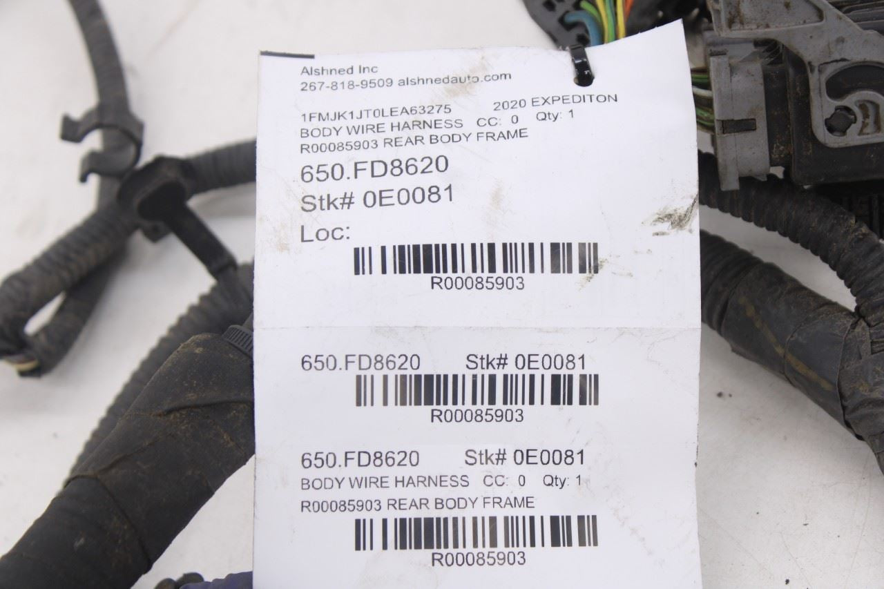 20-21 Ford Expedition Max XLT Rear Lamps Frame Wire Harness LL1T-14405-BCA OEM15