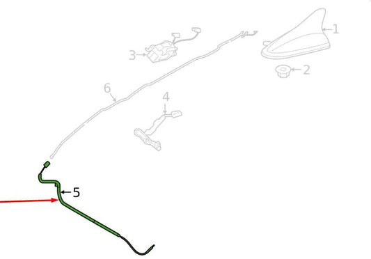2020-22 Hyundai Sonata SE Front Antenna Feed Line Cable Wire Harness 96220-L0200 - Alshned Auto Parts