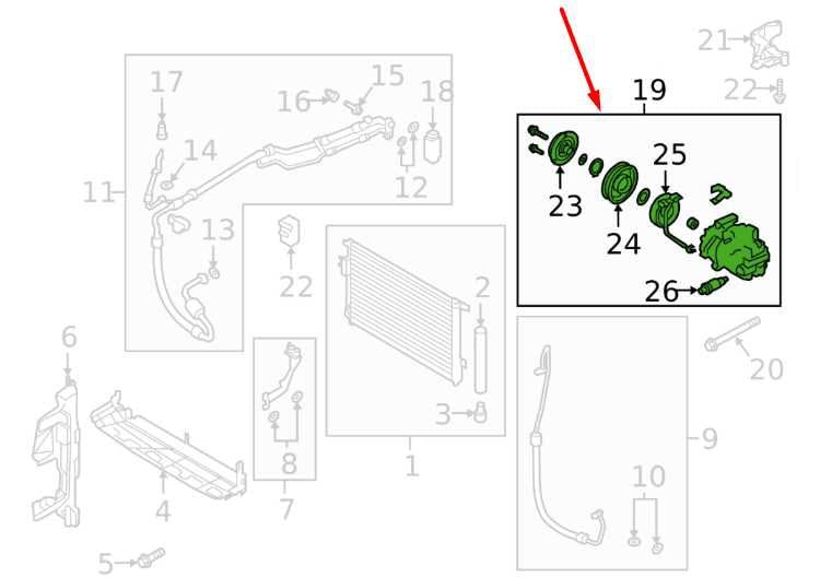 2021-2023 Hyundai Santa Fe 2.5L AC Air Conditioner Compressor 97701-P2500 OEM1