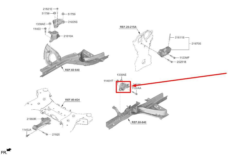 21-23 Hyundai Santa Fe SEL 2.5L AWD Left Side Transmission Mount Support Bracket - Alshned Auto Parts