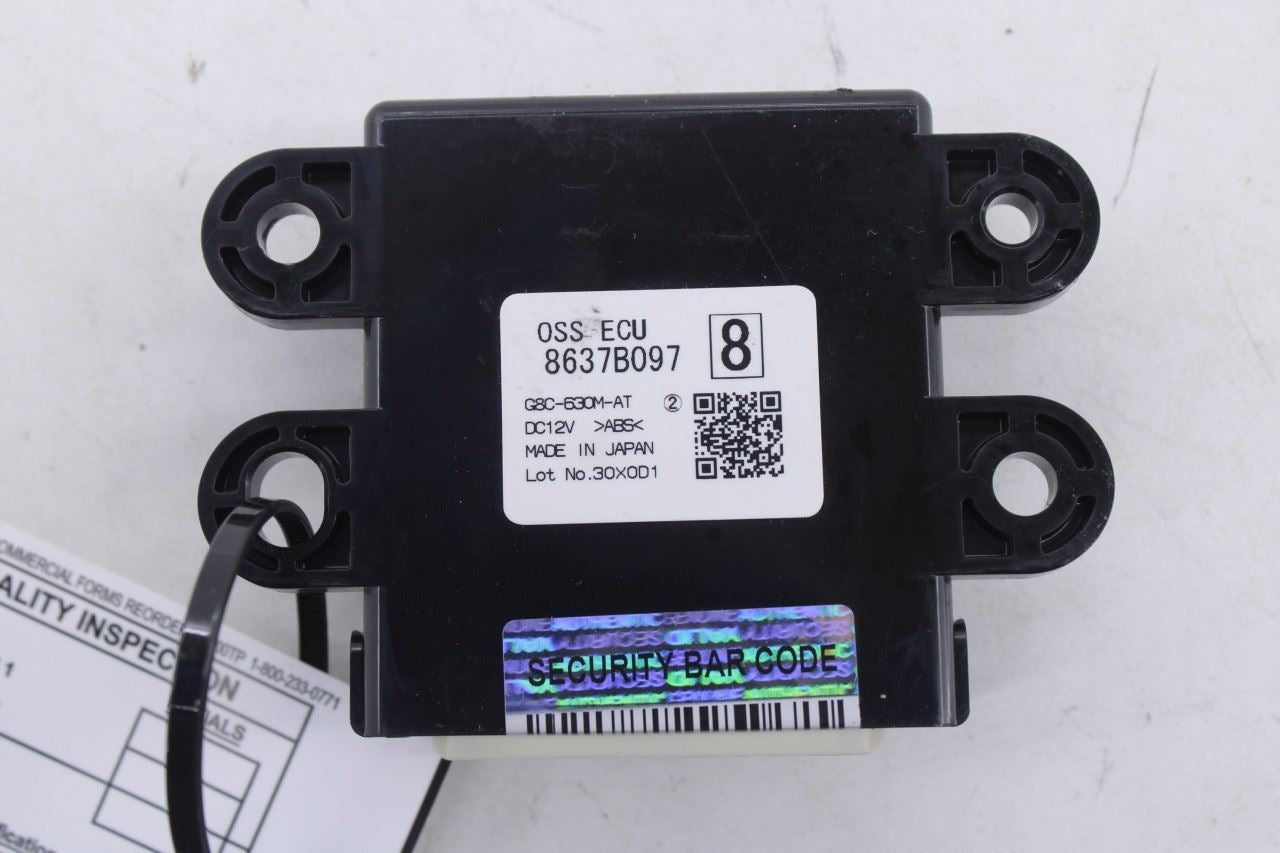 2021 Mitsubishi Outlander Sport One-Touch Start System Control Module 8637B0974