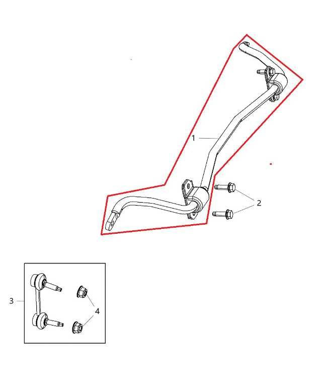 2011-2015 Jeep Grand Cherokee Limited 4x4 Rear Stabilizer Sway Bar 52124885AG1