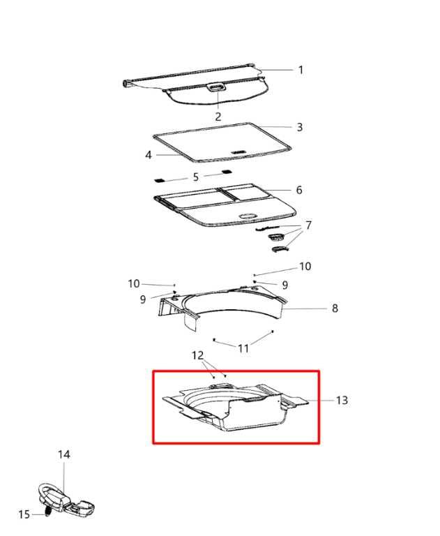 2019 Jeep Cherokee Latitude 4WD Rear Cargo Spare Tire Floor Liner 68288895AA OEM - Alshned Auto Parts