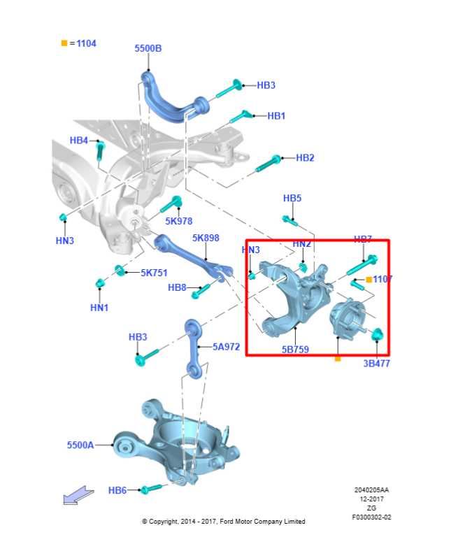 2015-23 Ford Mustang GT 5.0L RWD Rear Left Side Spindle Knuckle Hub FR3Z-5B759-J - Alshned Auto Parts