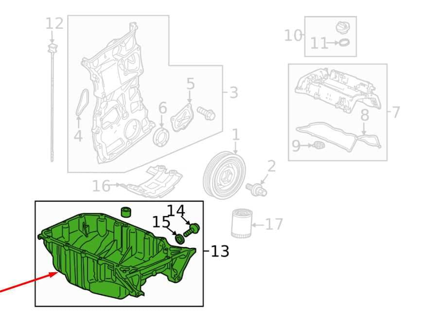 2016-2022 Acura ILX Technology A-Spec 2.4L Engine Oil Pan 11200-5LA-A00 OEM1
