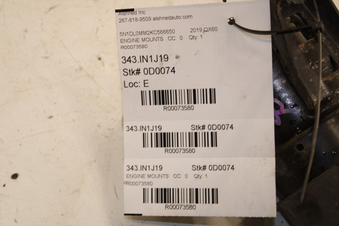 2014-20 Infiniti QX60 Pure 3.5L AWD Front Engine Mount Insulator 11270-3JA0B OEM - Alshned Auto Parts