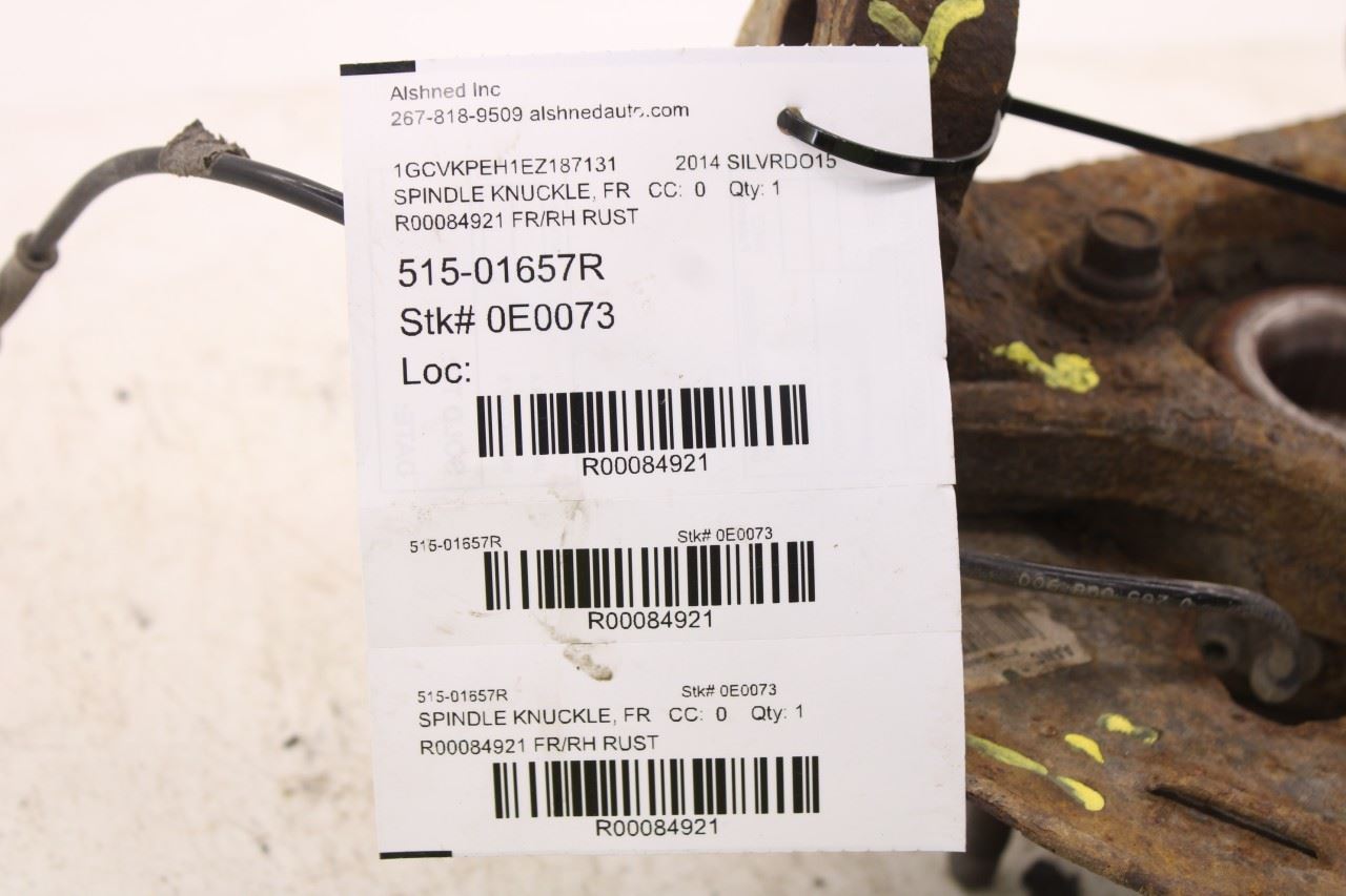 2014-16 Chevrolet Silverado 1500 Work Truck 2WT Front Right Spindle Knuckle Hub14
