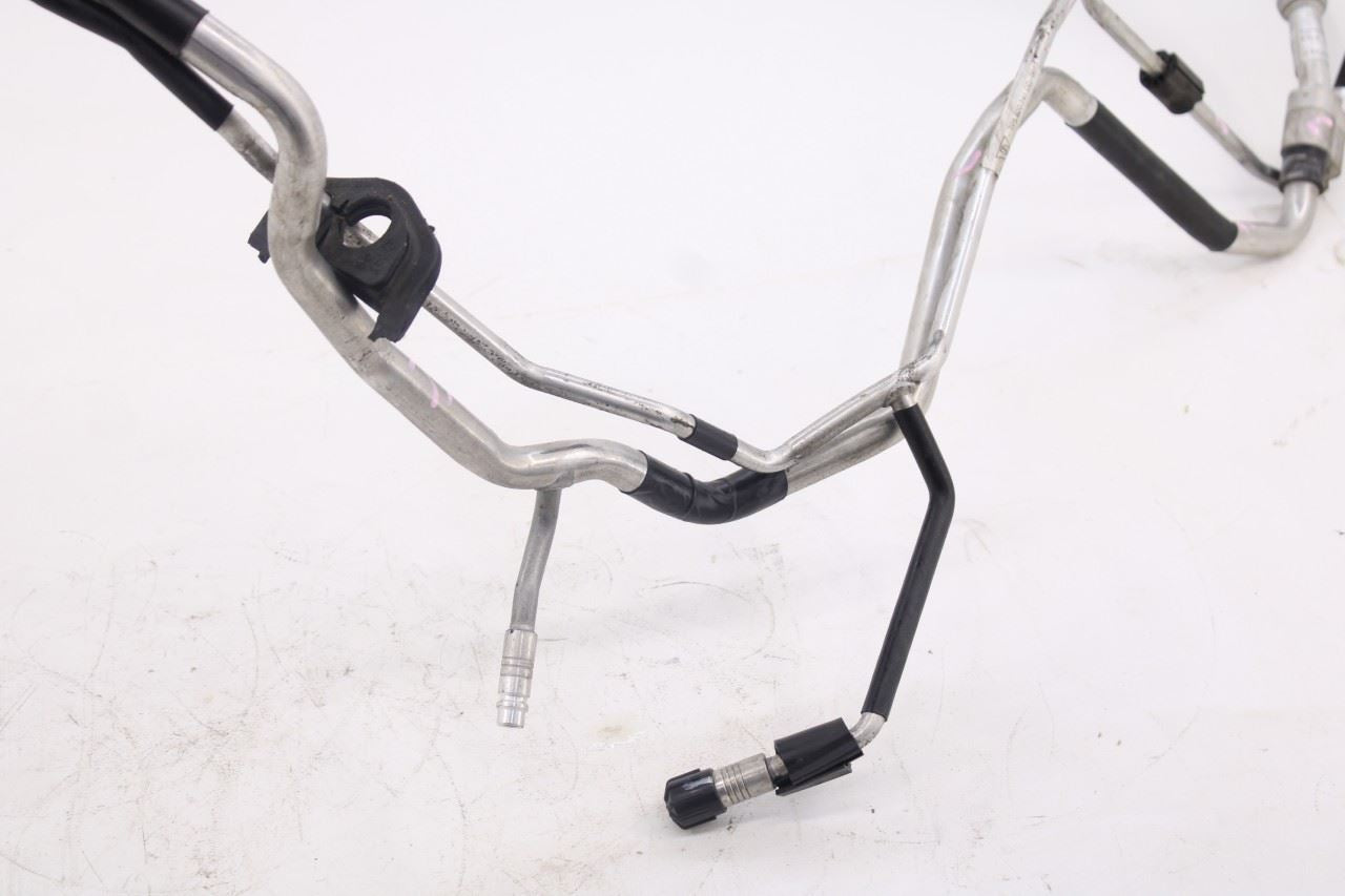 11-18 Porsche Cayenne S 4.8L AC Conditioning Pressure Liquid Hose Tube Pipe Set8
