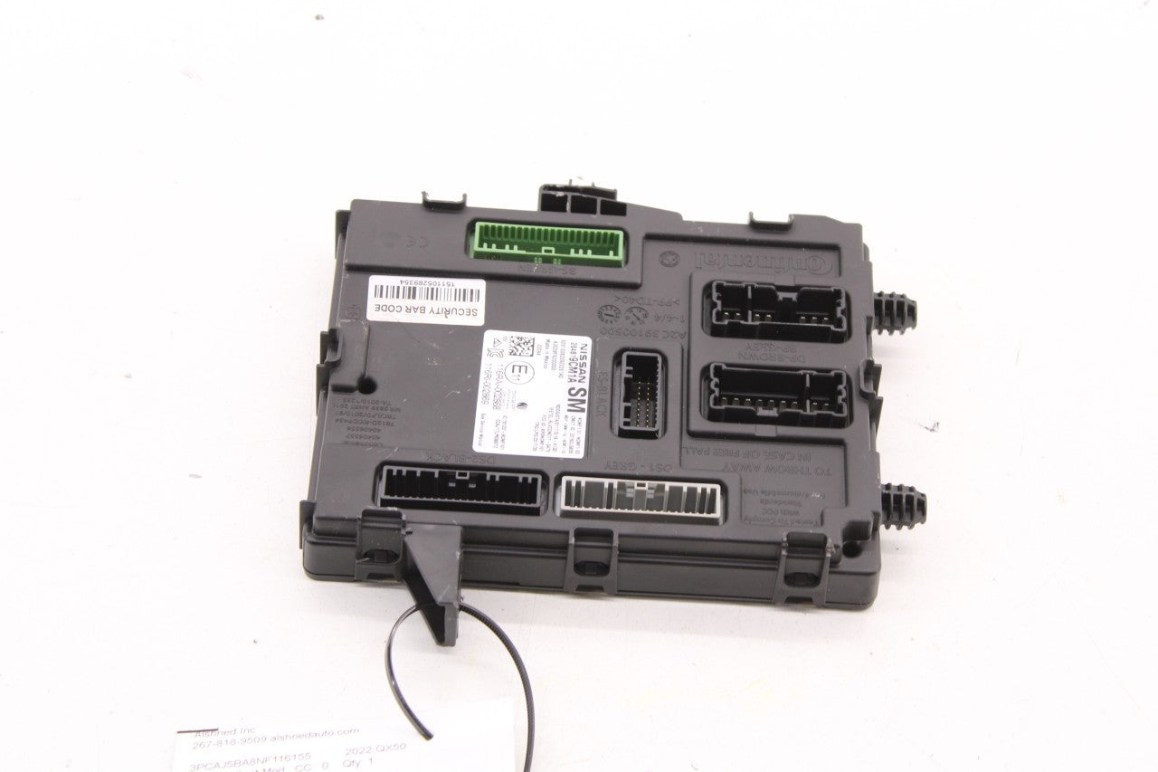 2021-2022 Infiniti QX50 LUXE Body Computer Control Module BCM 284B1-9CM1A OEM - Alshned Auto Parts