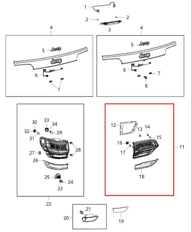 2014-2021 Jeep Grand Cherokee Overland Rear Left Driver Side Tail Light Lamp - Alshned Auto Parts