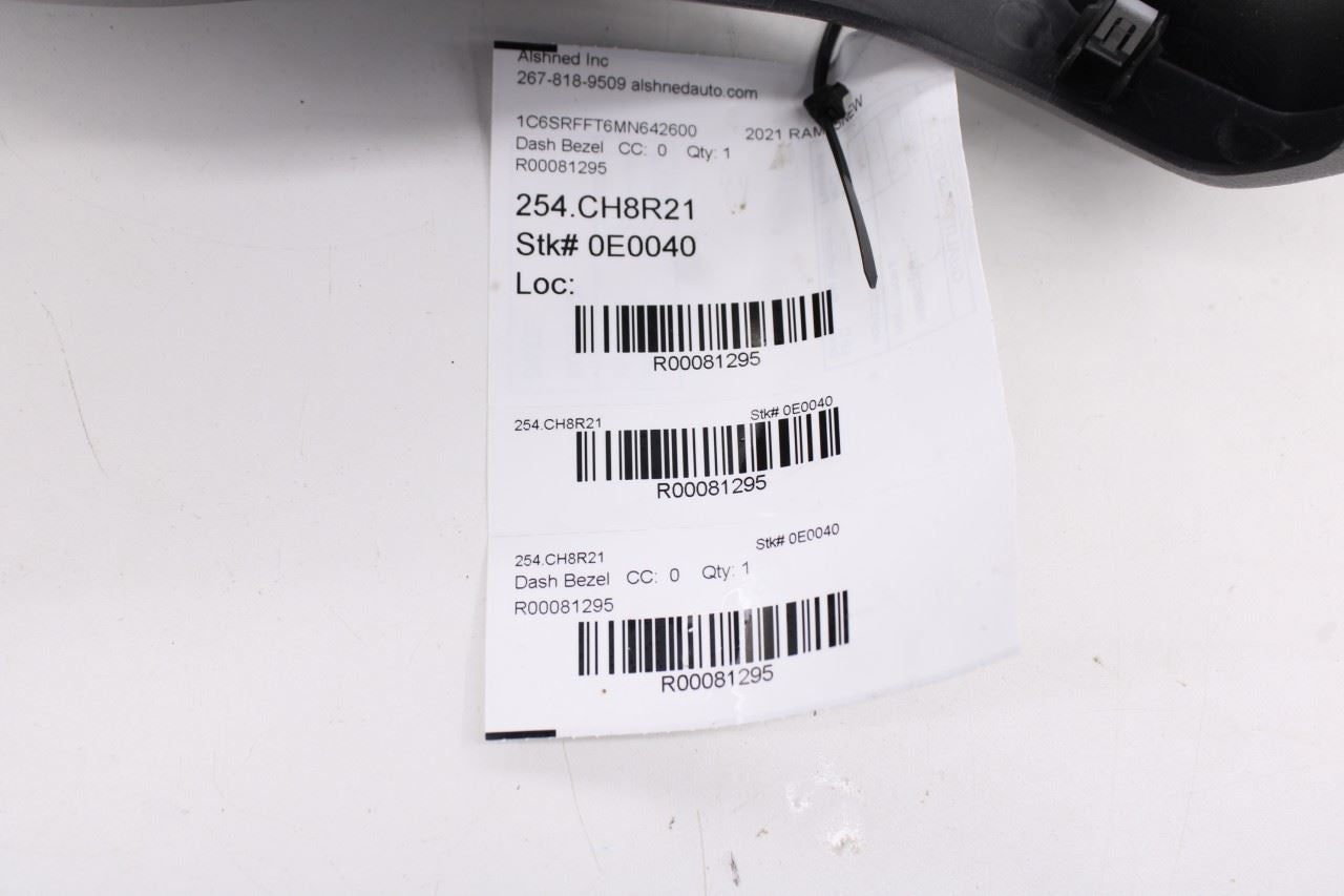 2019-2023 RAM 1500 Big Horn Dash Instrument Panel Center Stack Bezel 5YU433XLAF - Alshned Auto Parts
