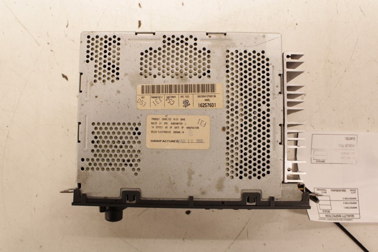 1997-99 Chevrolet Corvette Delco Radio Control w/ Receiver and CD Player *ReaD* - Alshned Auto Parts