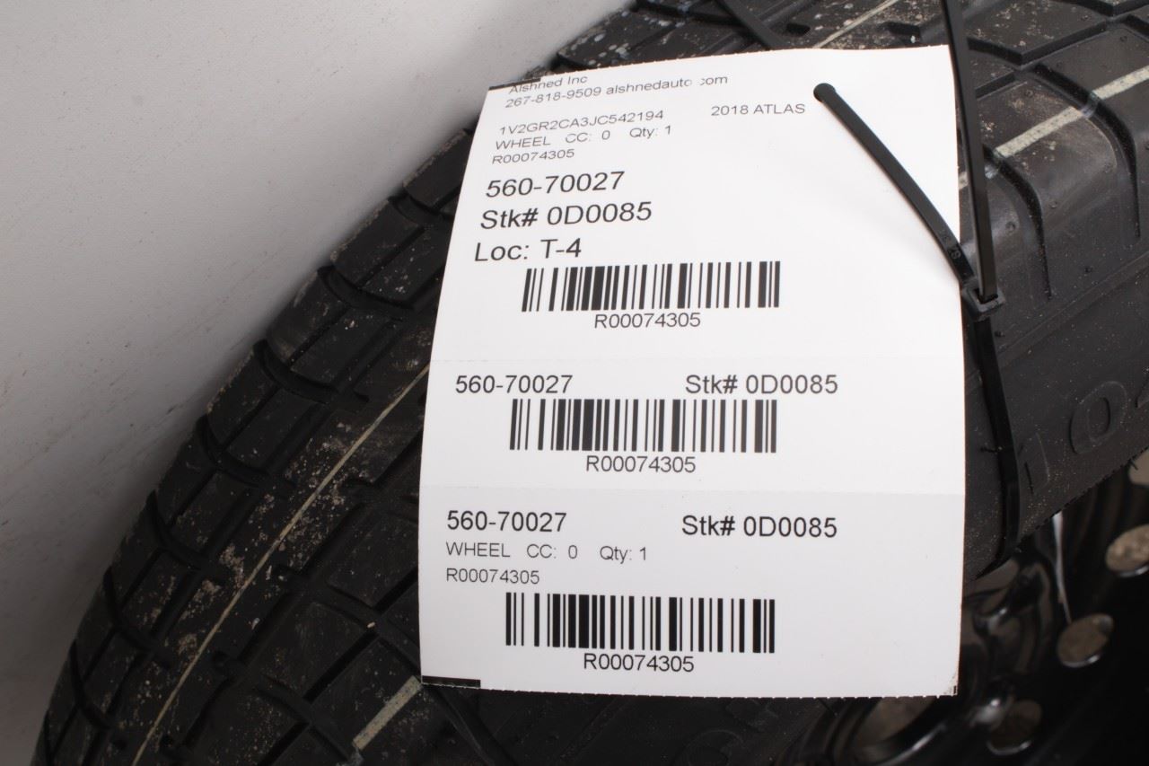 2018-25 Volkswagen Atlas S Spare Wheel Tire GT Radial T165/80R17 104M 3QF601027 - Alshned Auto Parts