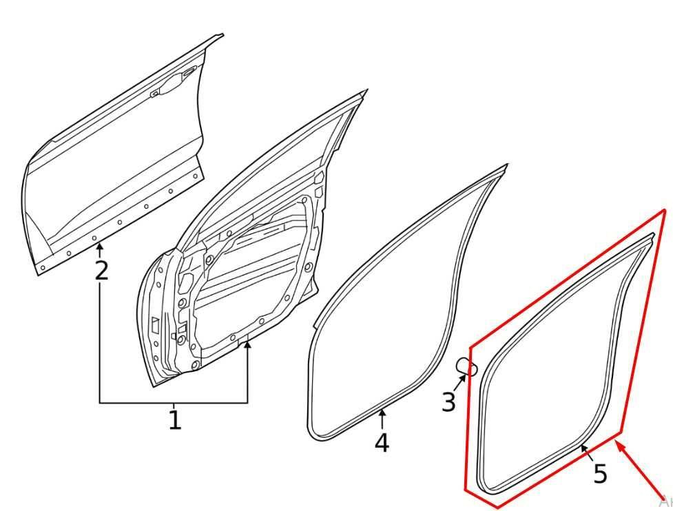 22-25 Hyundai Tucson SEL Front Right Side Door Weatherstrip On Body 82120-CW000 - Alshned Auto Parts
