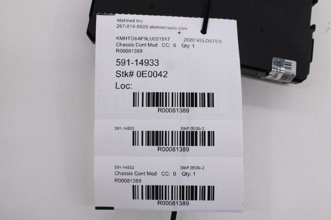 2019-2021 Hyundai Veloster Body Computer Control Module BCM BCU 95400-J3720 OEM10