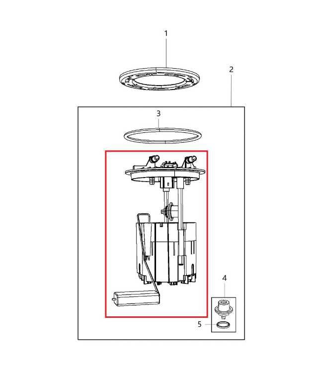 2011-2020 Dodge Grand Caravan GT 3.6L In Tank Fuel Pump Assembly 05273969AB OEM1