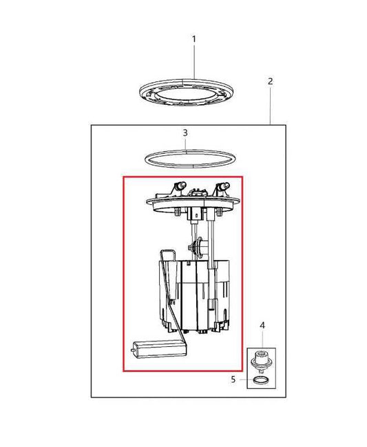 2011-2020 Dodge Grand Caravan GT 3.6L In Tank Fuel Pump Assembly 05273969AB OEM - Alshned Auto Parts