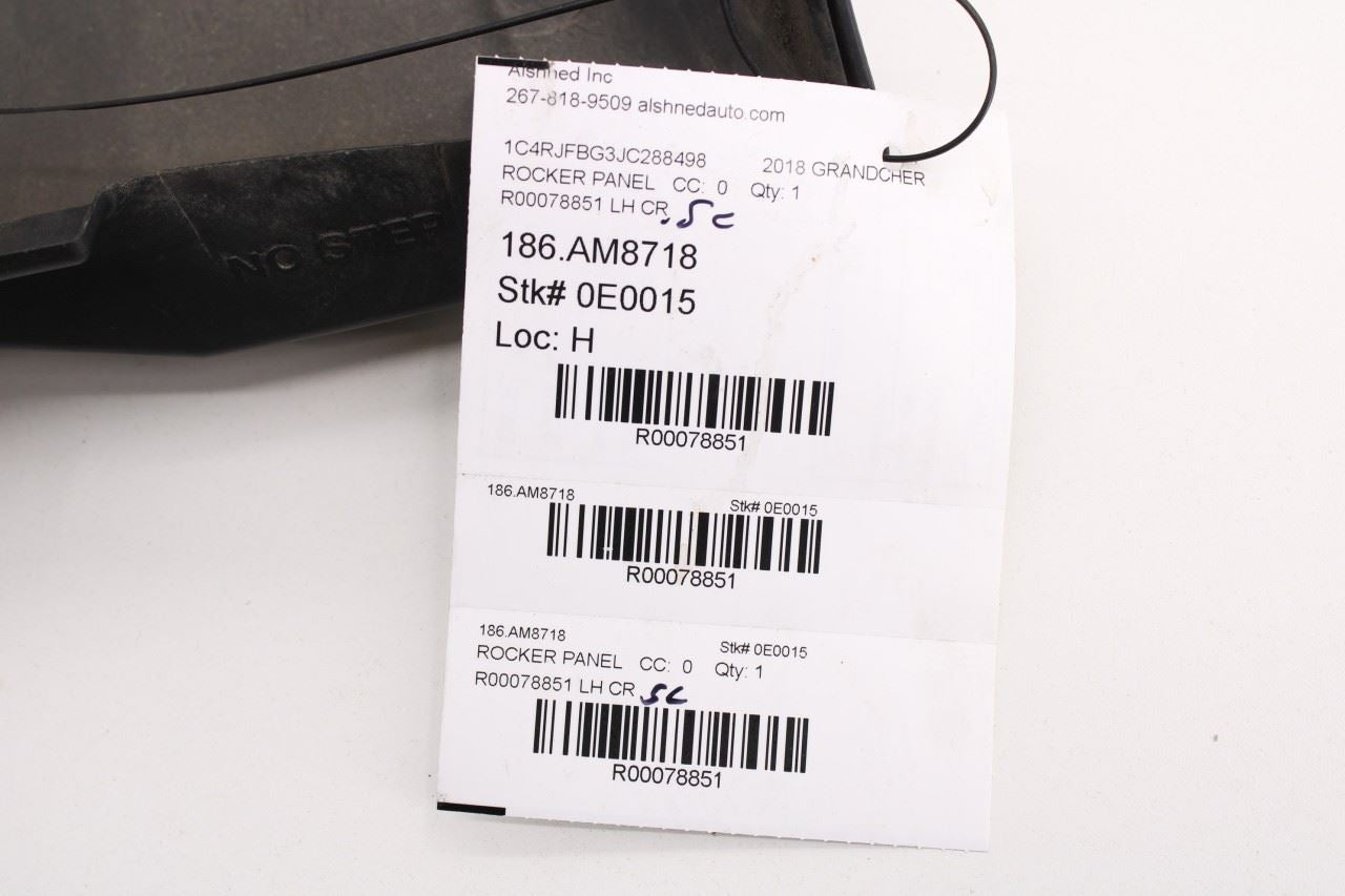 14-21 Jeep Grand Cherokee Limited Left Side Rocker Skirt Panel 5NP51RXFAA *ReaD* - Alshned Auto Parts