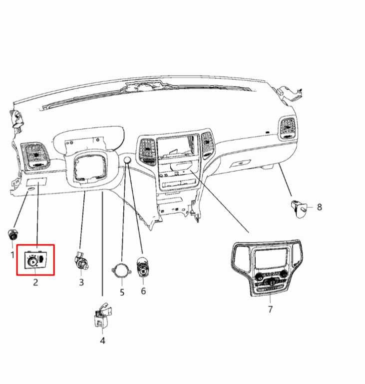 14-19 Jeep Grand Cherokee Summit FR Left Dash Lower Knee Bolster Trim w/ Switch - Alshned Auto Parts