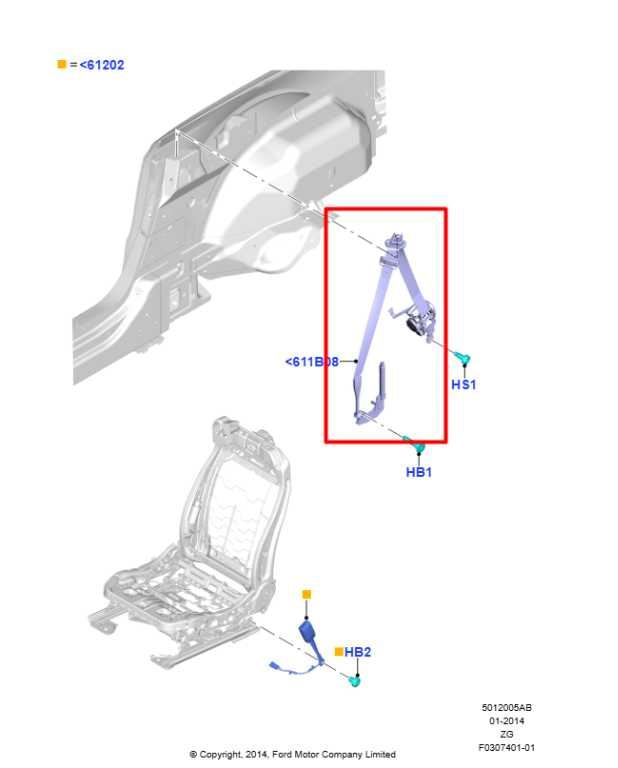 2015-17 Ford Mustang Convertible V6 3.7L RWD Front Left Side Seat Belt Retractor - Alshned Auto Parts