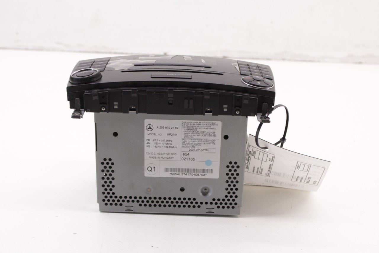 2006-09 Mercedes-Benz CLK 350 Radio Faceplate Control w/ Receiver and CD Player - Alshned Auto Parts