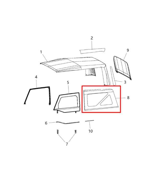 13-18 Jeep Wrangler Sport 2dr 3.6L Rear Driver Left Side Sort Top Quarter Window - Alshned Auto Parts