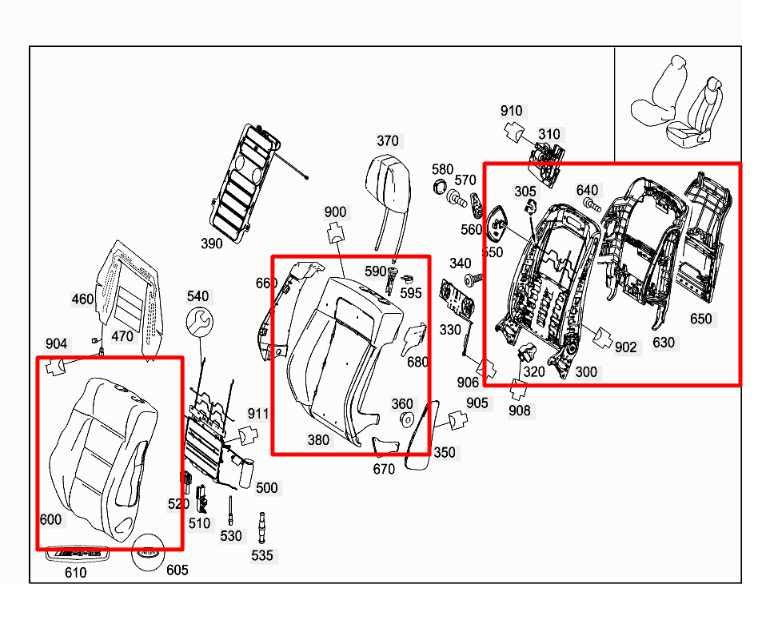 10-13 Mercedes-Benz E350 Luxury AWD Front Left Side Seat Backrest Upper Cushion1