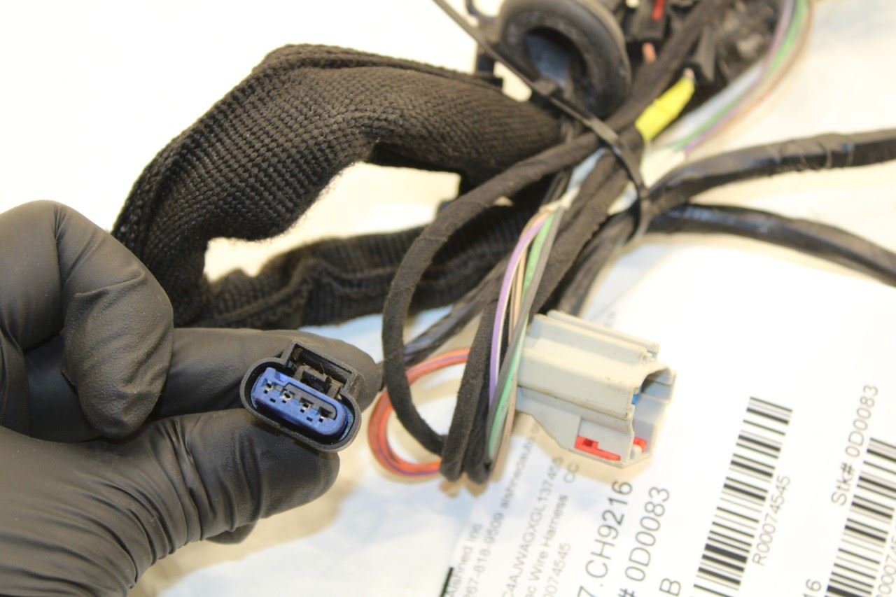 15-17 Jeep Wrangler Sport 2dr Front Right Passenger Door Wire Harness 68244616AA - Alshned Auto Parts