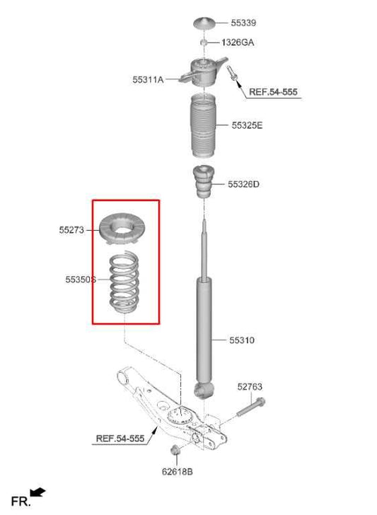 2021-25 Kia Sorento X-Line SX Prestige Rear Right and Left Side Coil Spring Set - Alshned Auto Parts