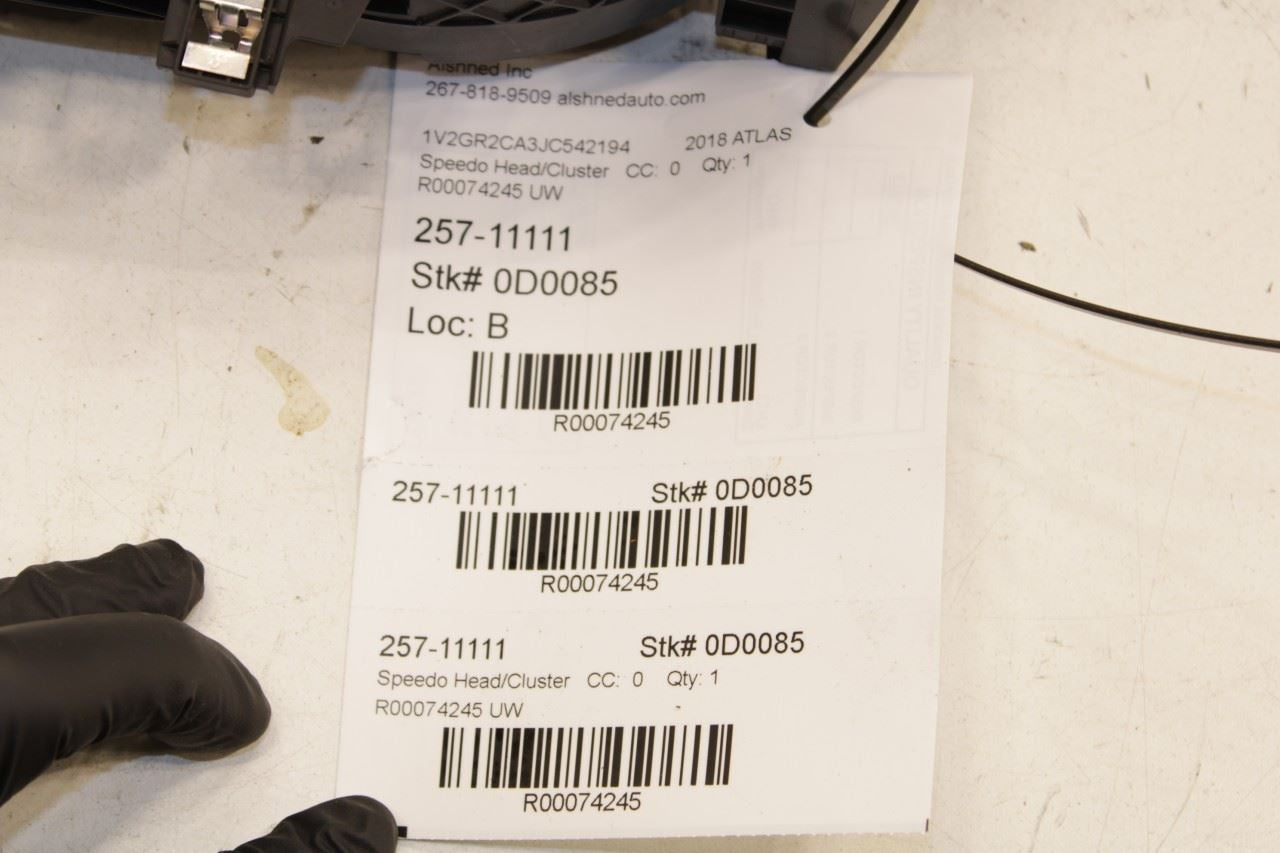 18-21 Volkswagen Atlas S 3.6L Speedometer Gauge Instrument Cluster 100K Mileage - Alshned Auto Parts